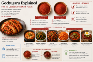 Gochugaru Explained: Fine vs. Coarse Korean Chili Flakes 9 gochugaru