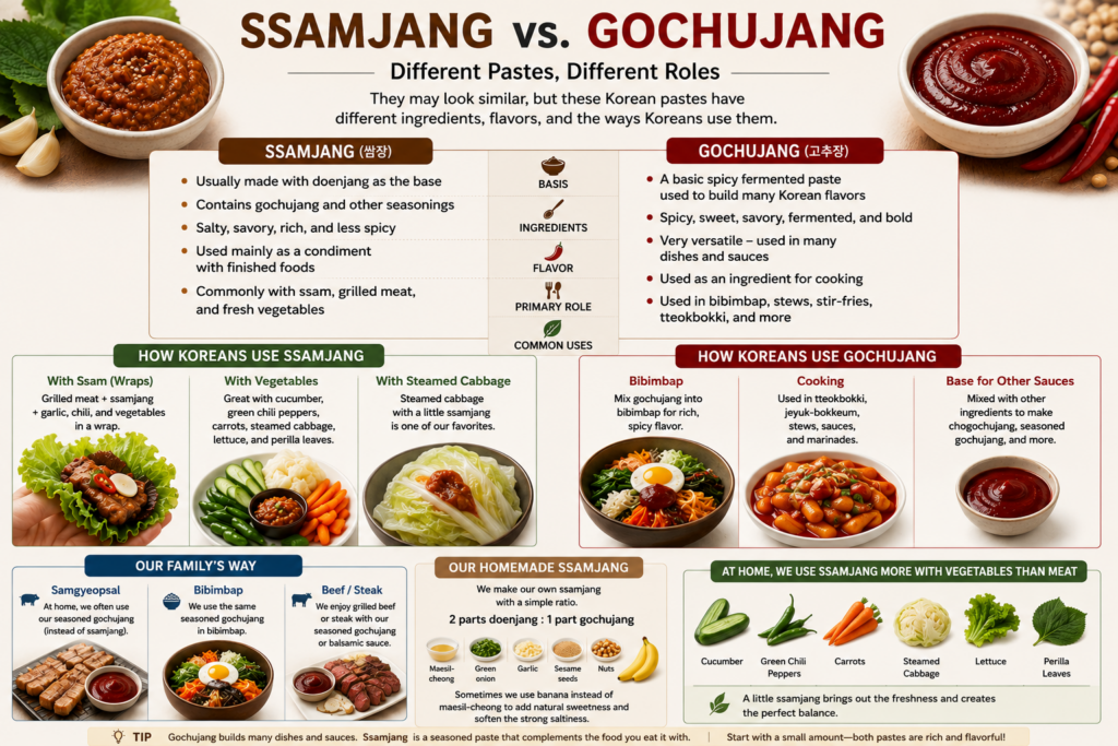 ssamjang vs gochujang