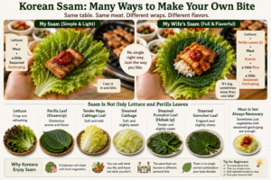 Korean Ssam Explained: Why Koreans Wrap Meat in Lettuce and Perilla Leaves 7 Korean ssam