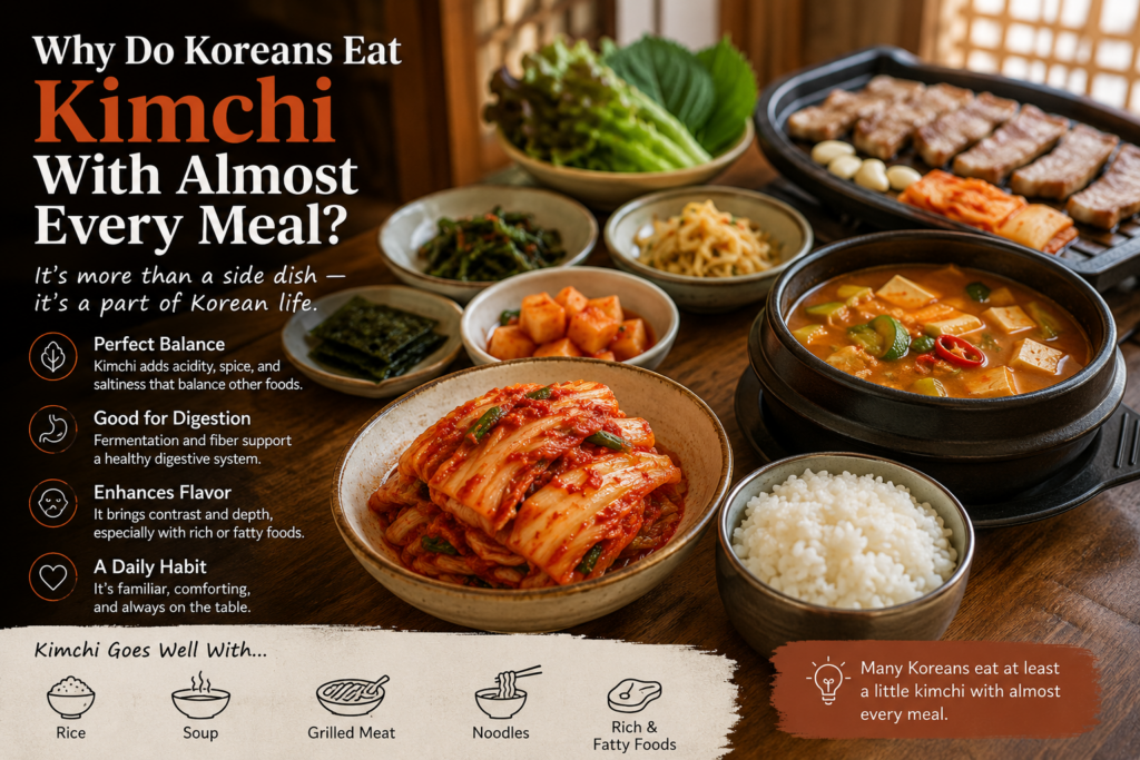 Why Do Koreans Eat Kimchi With Almost Every Meal? 1 kimchi with every meal