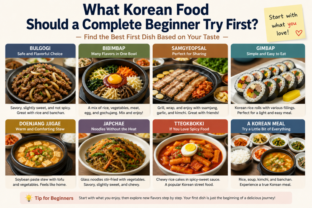 Korean food for beginners